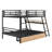 Bunk Bed With Built-In Desk, Light And 2 Drawers