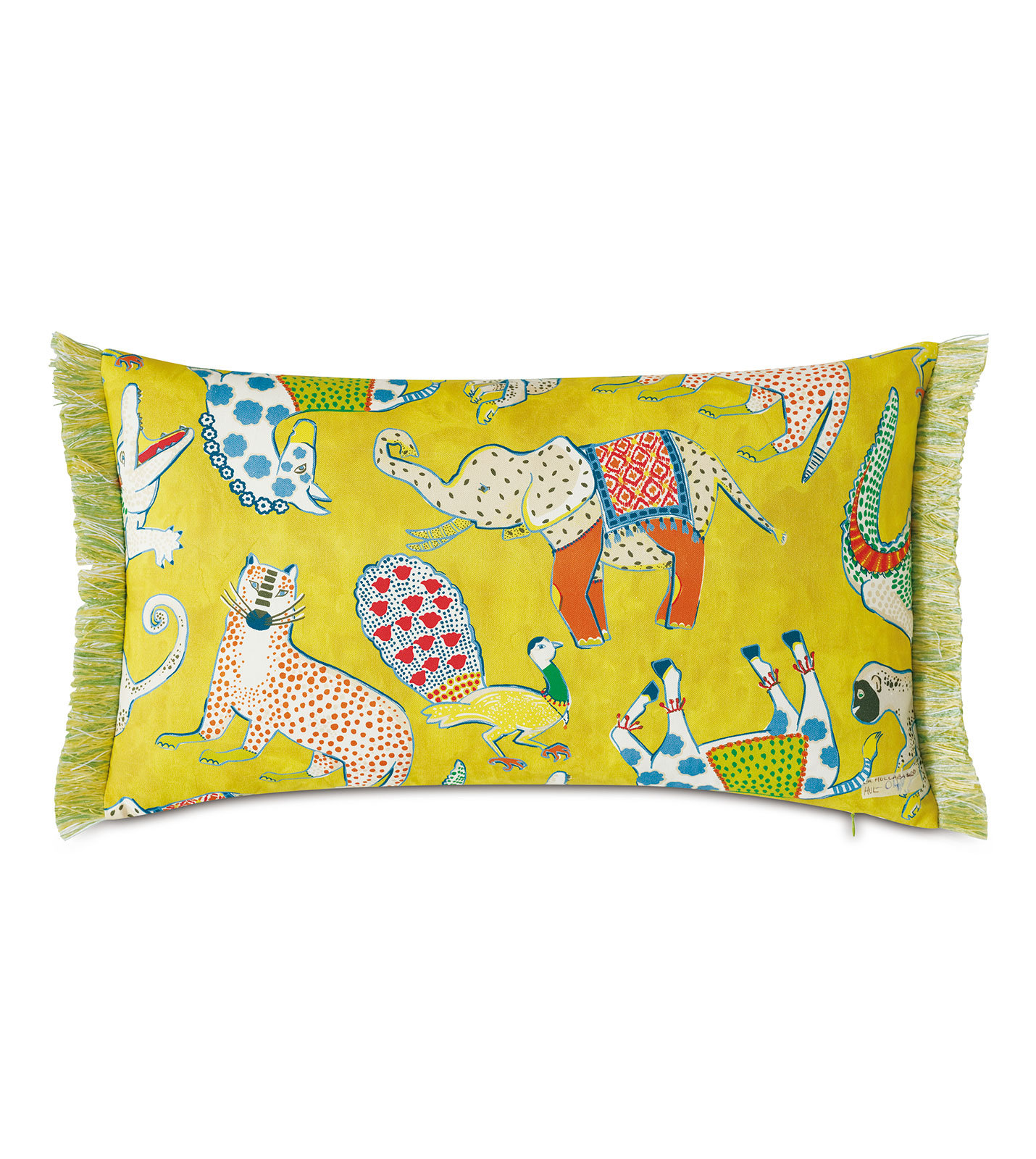 Eastern Accents Hullabaloo Brush Fringe Rectangular Cotton Pillow Cover