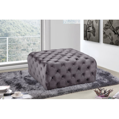 Ariel Velvet Ottoman