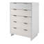 Commode 38 "Granville en blanc (5 tiroirs)-972194682