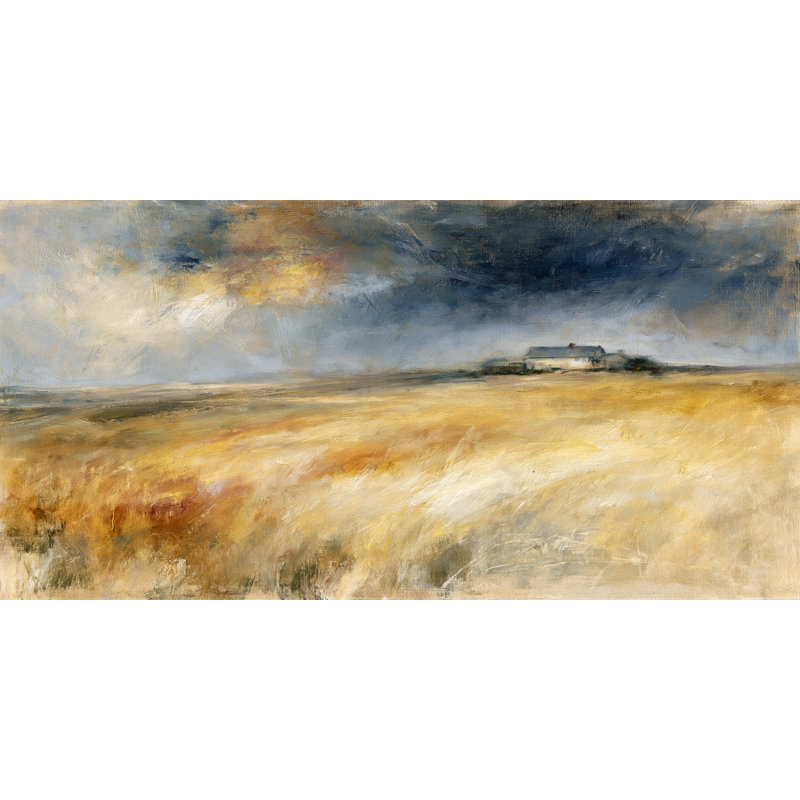 «Stormlight Prairie», art mural sur toile tendue paysage de campagne, H 20 po x l 40 po x P 1,5 po