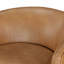 Fauteuil demi-tonneau pivotant en similicuir Saddle-1401530042