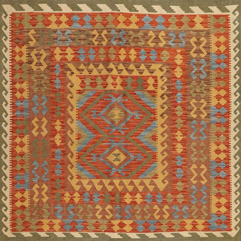 Wenee Oriental Indoor Rug, Square 6'