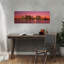Coucher de soleil, Boston, coloré, abstrait, contemporain, architecture de la ville, art mural-482725118