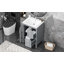Meuble-lavabo 24 po avec lavabo, meuble-lavabo avec deux tiroirs et porte, tablette réglable, bois massif et panneau de fibres à densité moyenne-45103501