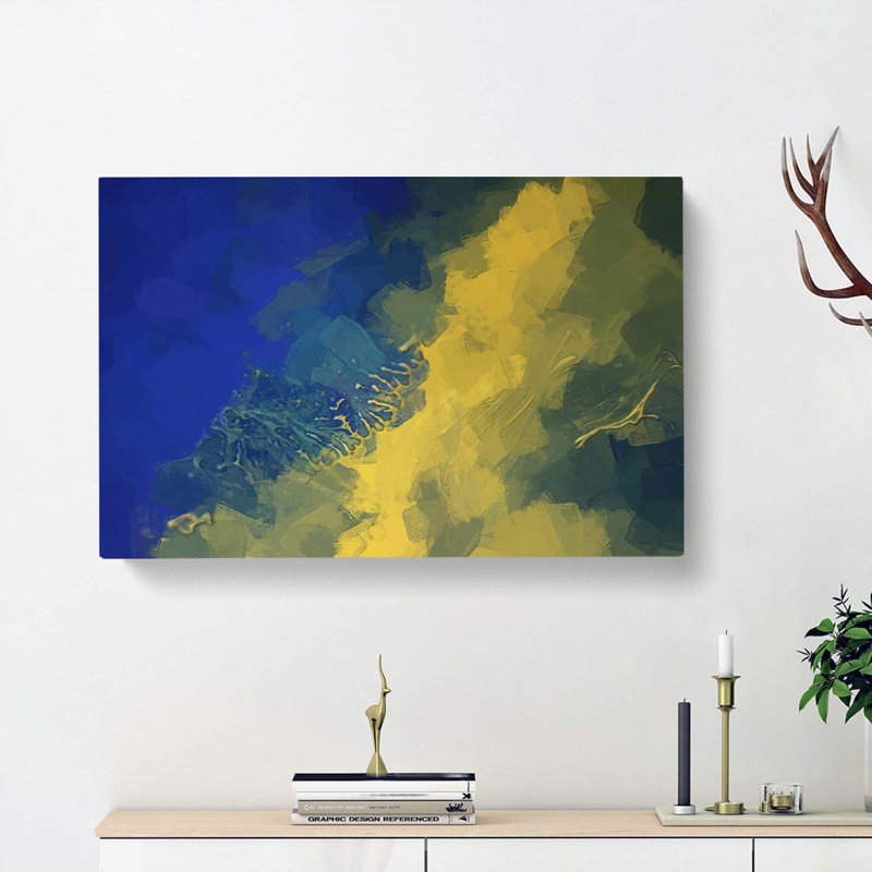 Wild Moods In Abstract - Wrapped Canvas Painting, 50cm H x 76cm W x 3cm D