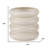 7" Cream Ceramic Cylinder Table Vase