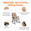 Chaise berçante inclinable pliante Zero Gravity-833931853