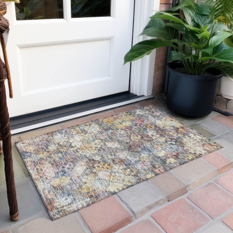 Tapis doré intérieur / extérieur lavable à la machine Chantille ACN1109, Rectangle 1 pi 8 po x 2 pi 6 po