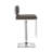 Grey And Chrome Adjustable Bar Stool