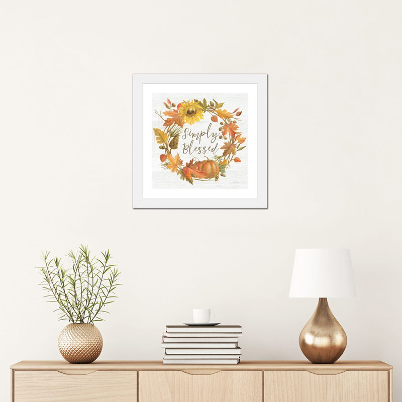 «Fall Splendor VI» par Silvia Vassileva, impression, Blanc, H 16 po x l 16 po x p 1 po, Papier encadré blanc