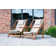 IN-MOTION Adirondack Tete-a-Tete Set with Beige Cushions