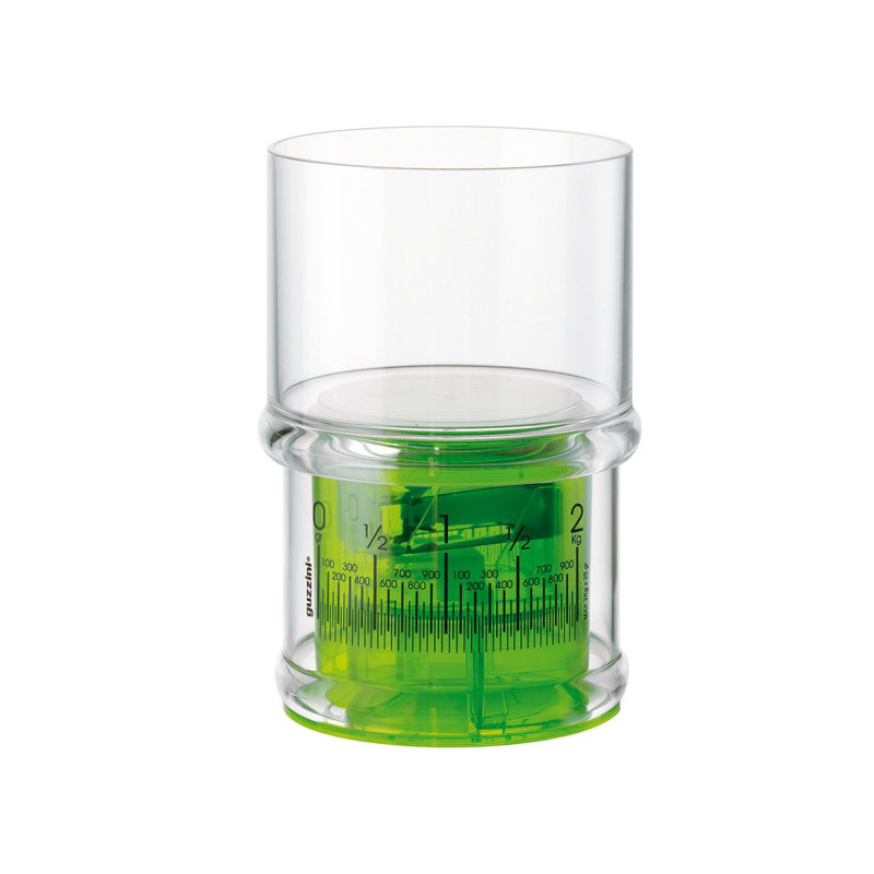 Guzzini Bilance Acrylic Grammy Mechanical Kitchen Scale, Green