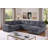 Eugene 4 Piece Upholstered Corduroy Sleeper Sectional Sofa With Storage Chaise-1600042119