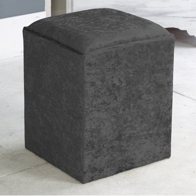 Henriquez 40 cm W Velvet Square Ottoman