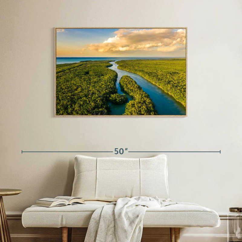 Parc national des Everglades, Cadre flottant en bois naturel, 40 po x 27 po