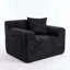 Fauteuil à billes sans cadre en velours côtelé 45,7 po Boneless, fauteuil à compression profonde avec 1 coussin et 2 pochettes de rangement latérales-1903040193