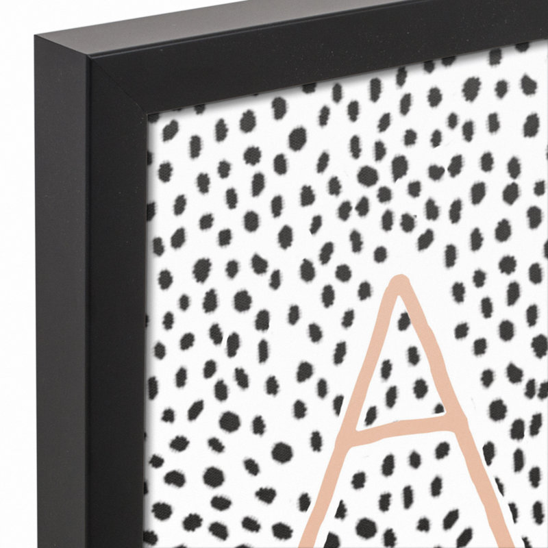 Art encadré ABC, H 15,75 po x l 12,75 po x P 1,75 po