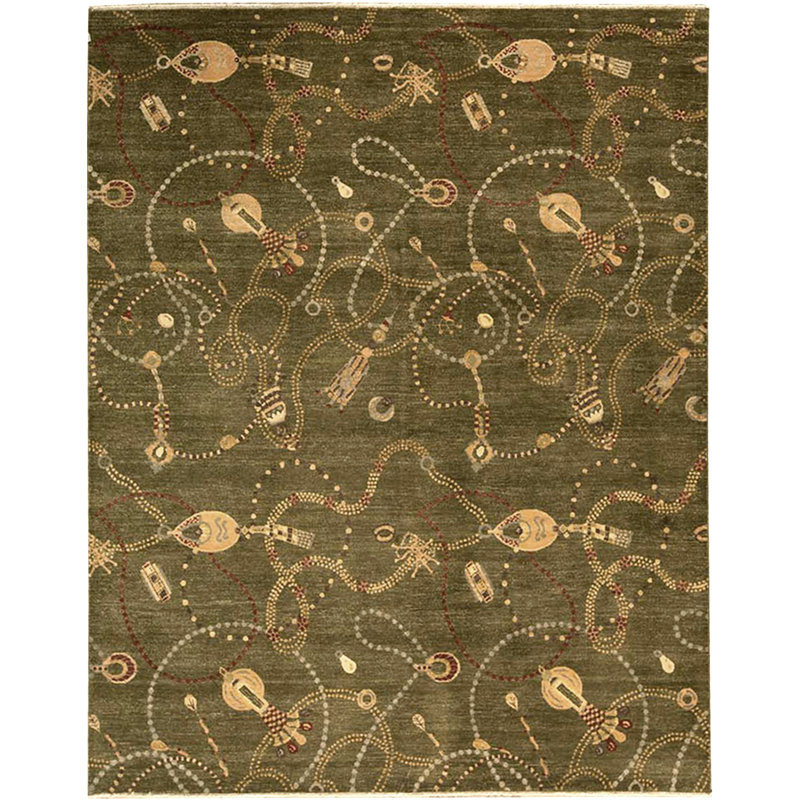 Hand Woven Wool Abstract Area Rug