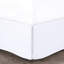 Lit en microfibre 5 pièces - très grand, blanc, motif, édredon à volants, literie lavable à la machine, microfibre blanche et accents lavables-119448860