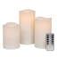 Mikasa Wavy Top LED Unscented Wavy Top Wax LED Candle