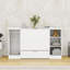 Lit escamotable simple peu encombrant avec garde-robe et tablettes