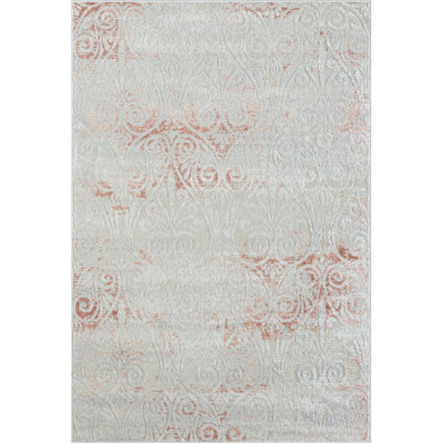 Tapis ivoire / rose Eloise