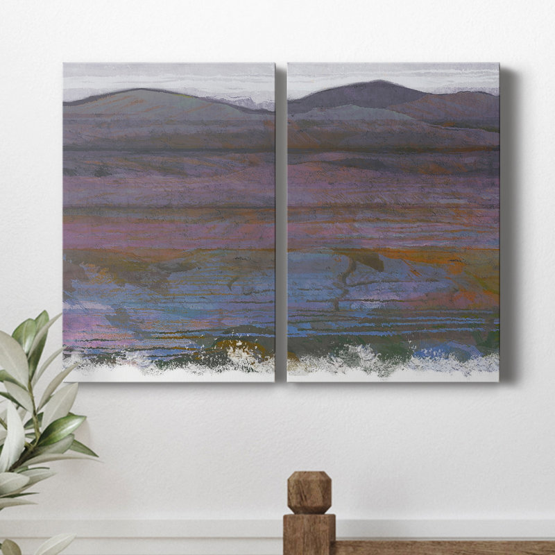 «Majestic Mountains I», ensemble de 2 toiles tendues, H 27 po x l 36 po x P 1 po