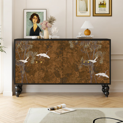 French-style medieval entrance cabinet and sideboa
