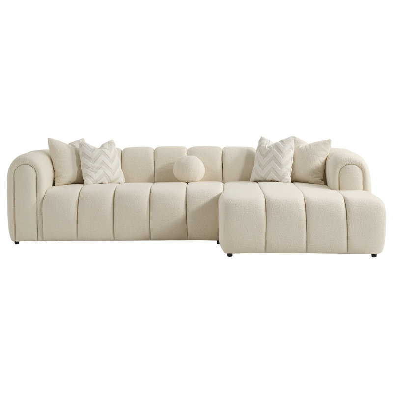 Danajia Bella Sectional Right, Ivory