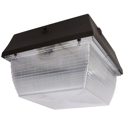42-Watt Ul Listed Dark Bronze Finish Polycarbonate Lens Flood Light (Bulbs Included)