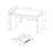 Computer Desk  Glossy White