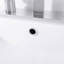 24 po X P 19 po P x 34 po Meuble-lavabo simple H noir avec lavabo en céramique