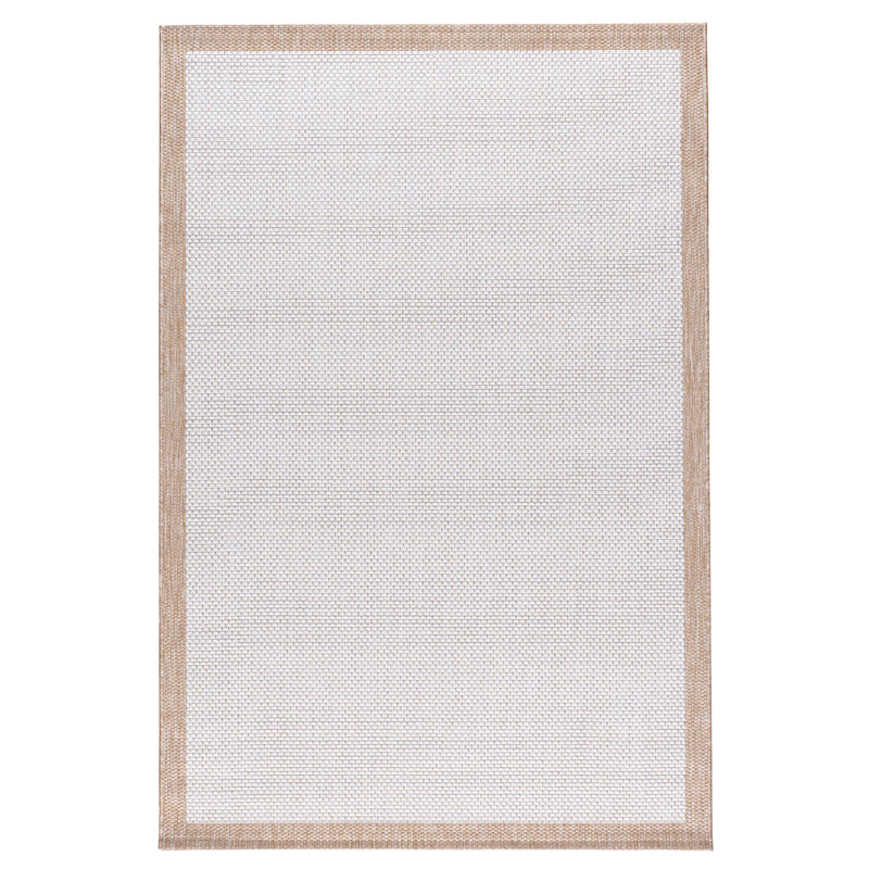 Tapis en jute / sisal en polypropylène crème Marquas, Rectangle 1 pi 8 po x 2 pi 8 po