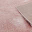 Natonia Shiny Shaggy Pink Area Rug-350051110