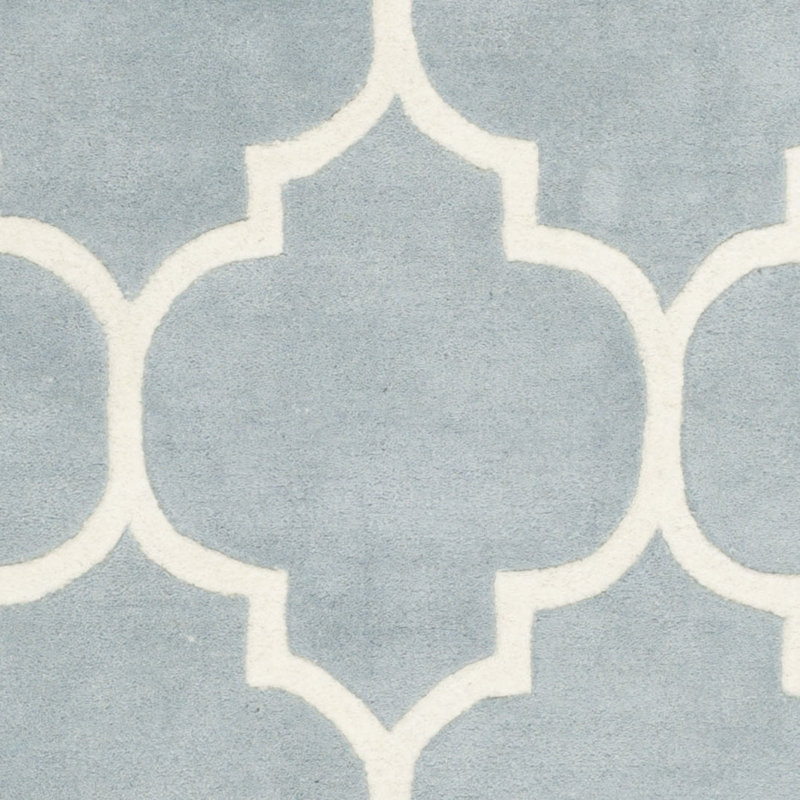 Carolene Hand Tufted Wool Geometric Rug, Square 4'