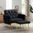 Zianny Velvet Accent Chair with Ottoman-673816100