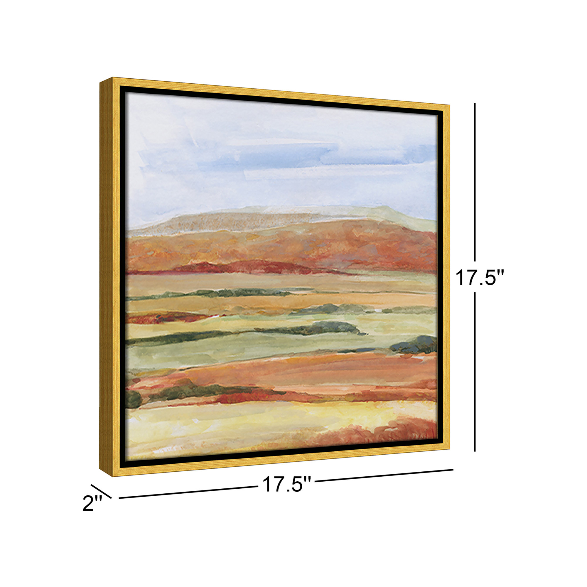 Sedona Magic Print by Sally Swatland, Gold, 17.5" H x 17.5" W x 2" D