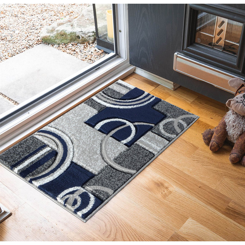 Tapis moderne doux sculpté à la main GloryRugs, Rectangle 2 pi x 3 pi