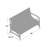 Mosier 54'' Wide Metal Loveseat with Cushions-1790717044-1790717041