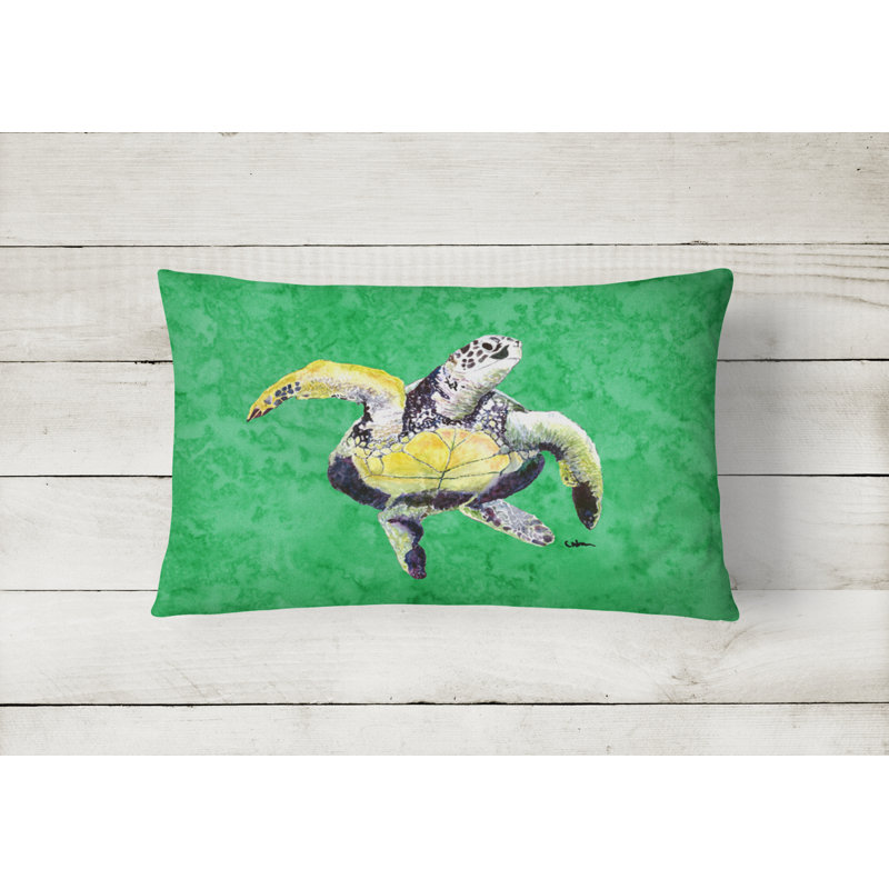Turtle Outdoor Throw Pillow