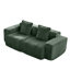 Velours modulaire à 2 places avec tissu usé, détails exquis et canapé confortable sans assemblage requis, coussins