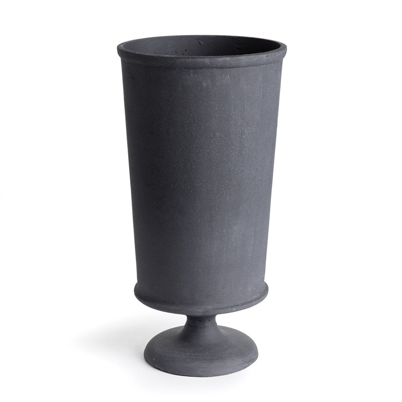 Aluminum Table Vase, 16" H x 8.25" W x 8.25" D