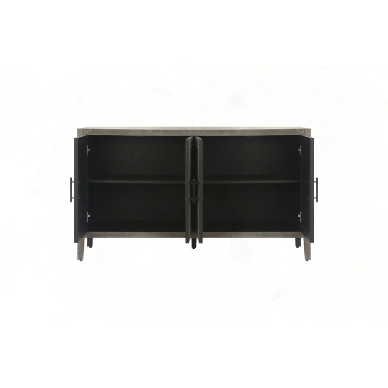 Armoire d'appoint 60 pouces Modern Farmhouse, Brun antique