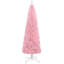 Sapin de Noël artificiel mince de 8 pi de hauteur avec lumières douces 811 branches de sapin réalistes, rose