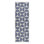 Geometric Area Rug in Deep Ocean Blue/Ivory