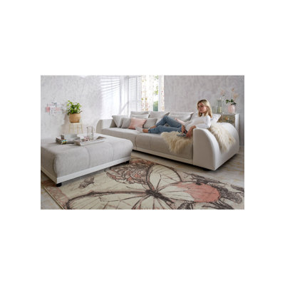 Big Sofa  5 Seater Boxspring Lounge Sofa with Many Loose Cushions