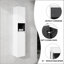 Armoire de salle de bain moderne moderne de 12 pouces avec portes à fermeture douce et fixation flottante pour un rangement élégant