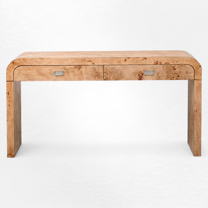 Console Table, Natural/Brown, 31.7" H x 60" W x 15.7" D