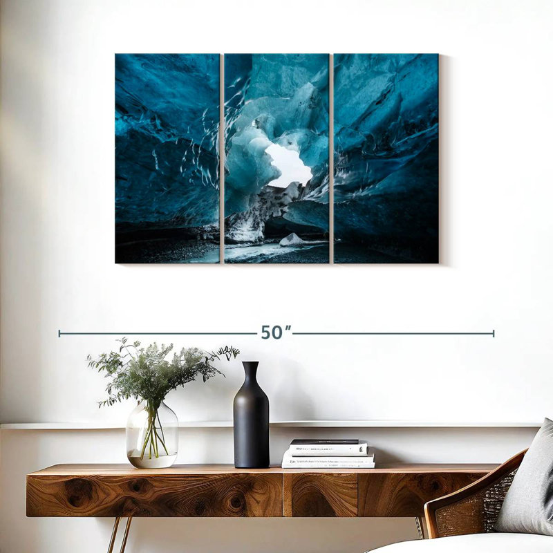Grotte glaciaire Alvord Watnajokull, H 24 po x l 38 po